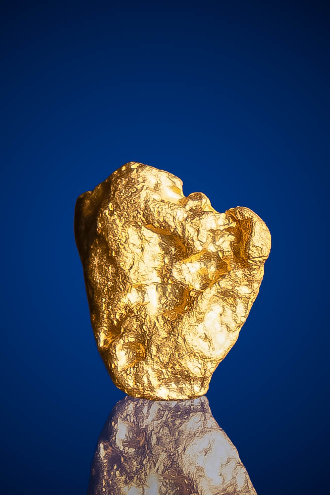 (image for) Gleaming, Textured Natural Gold Nugget - Australia - 0.84 grams